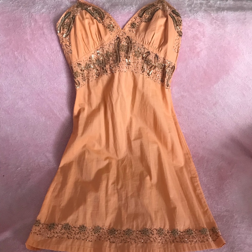 Peach Hippie Sundress
